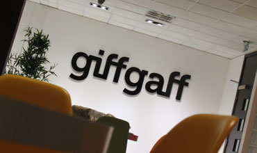 GiffGaff Office Bransding and Internal Signage